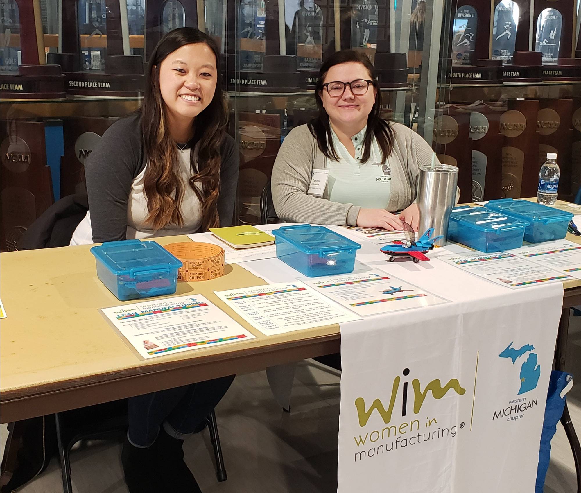 Women in Manufacturing booth with women